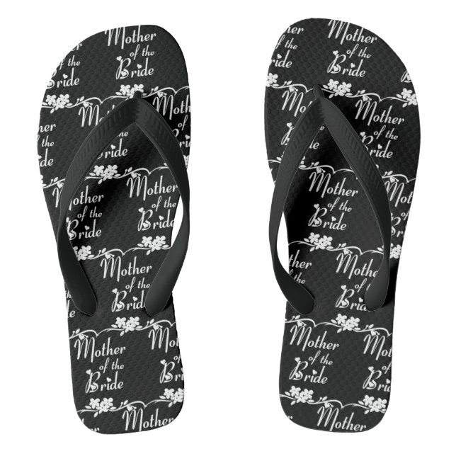 Classic Mother of the Bride Wedding Flip Flops (Footbed)