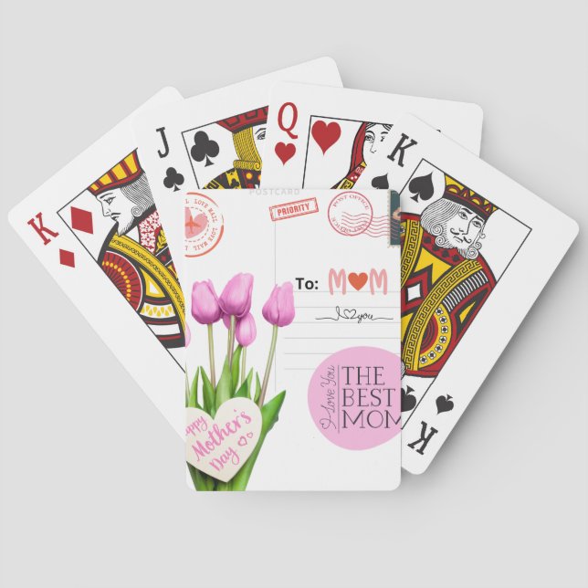Classic Mothers Day Playing Cards (Back)