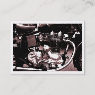 Classic Motorbike Engine, Mini Photo Card