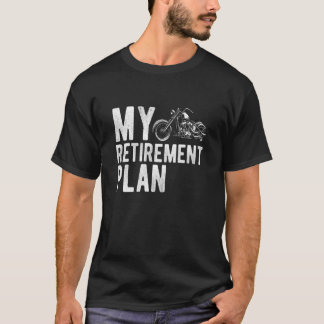 Classic Motorbike Retirement Plan Retired Grandad T-Shirt