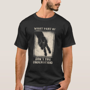 Classic Motorcycle Biker Don't Understand Two Fing T-Shirt
