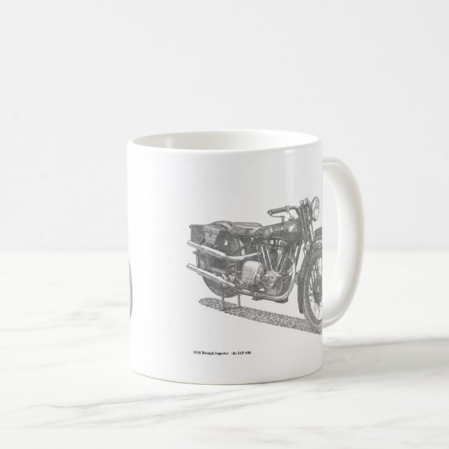 Classic Motorcycle Calender (British classic) Coffee Mug (Front Right)