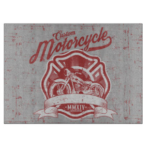 Classic Motorcycle Design Cutting Boards