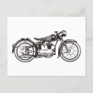 Classic motorcycle III Postcard
