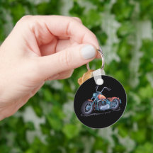 Classic Motorcycle Keychain