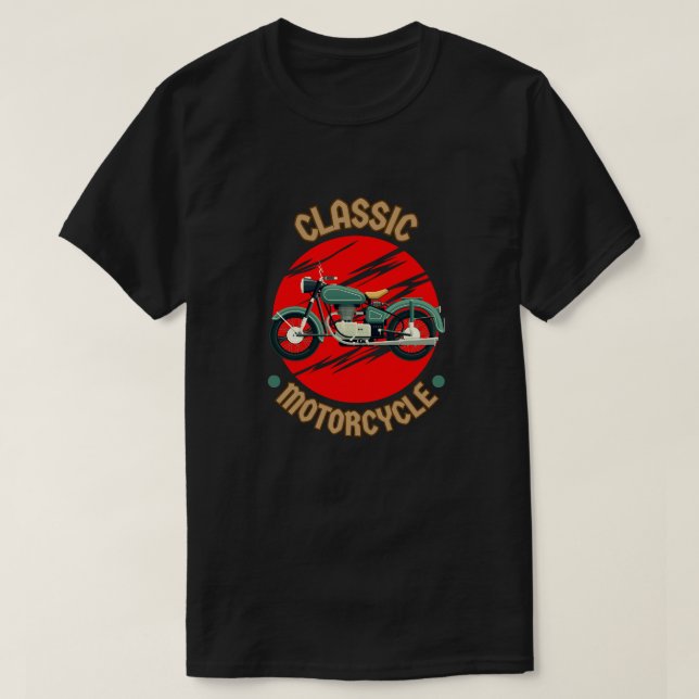 Classic Motorcycle T-Shirt (Design Front)