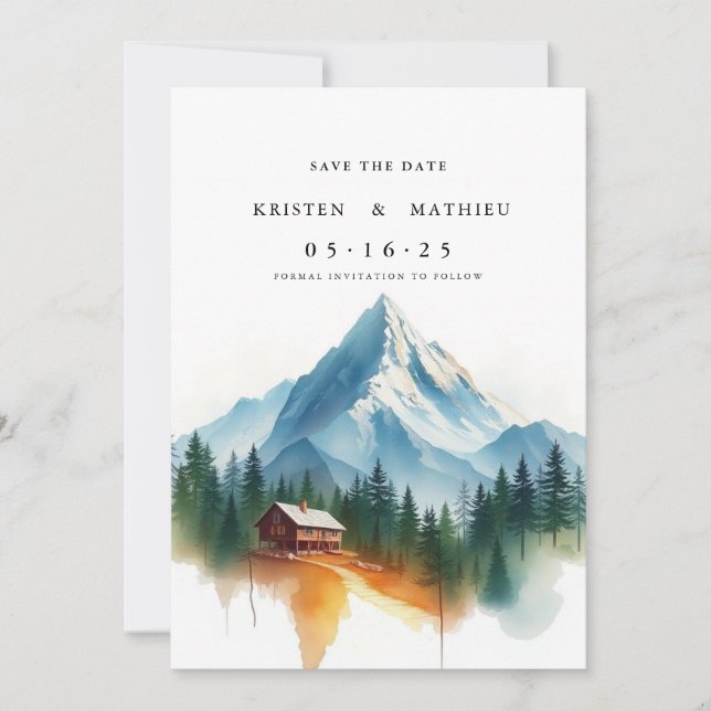 Classic Mountain Save The Date (Front)