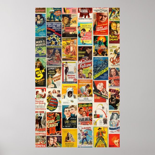 Classic Movie Collage Poster (Front)