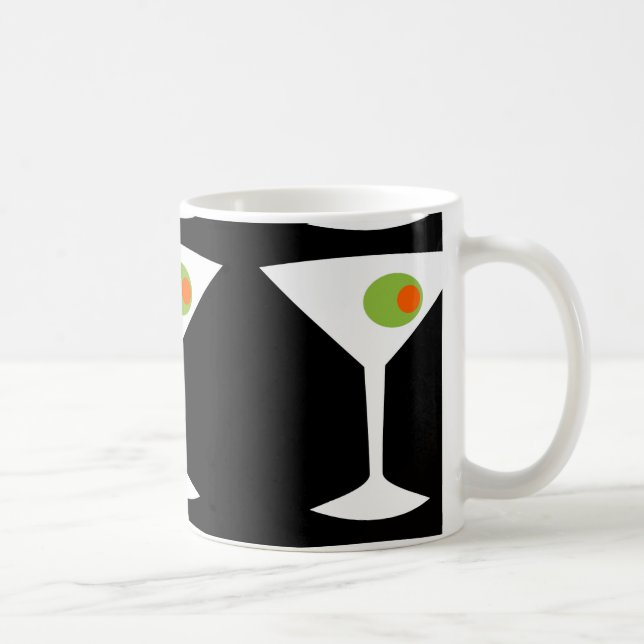 Classic Movie Martini Coffee Mug (Black) (Right)