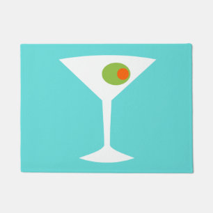 Classic Movie Martini Door Mat