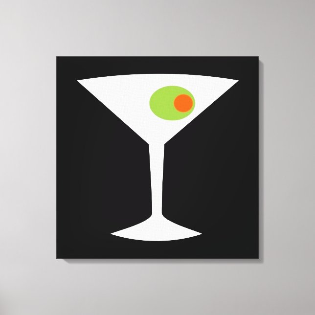 Classic Movie Martini Stretched Canvas (larger) Print (Front)