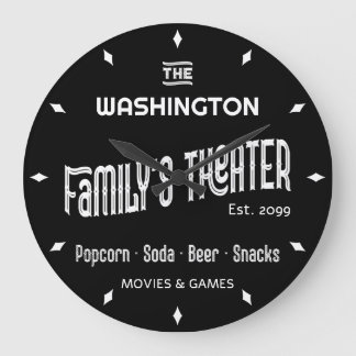 Classic Movie Theatre Wall Clock