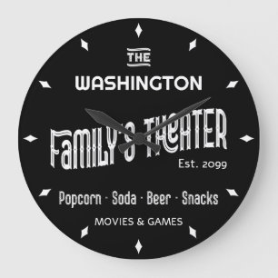 Classic Movie Theatre Wall Clock