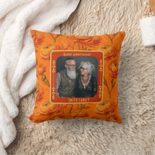 Classic Mr And Mrs 15Th Anniversary Throw Pillow 