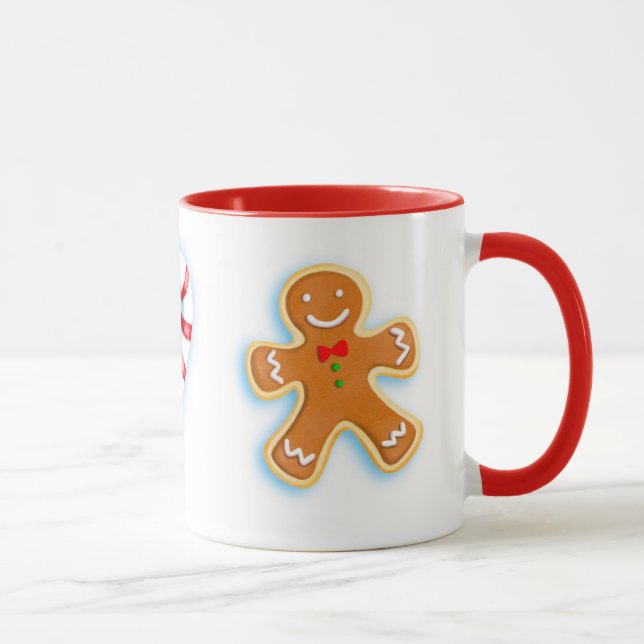 Classic Mug, 11 oz Christmas Gingerbread Man Mug (Right)