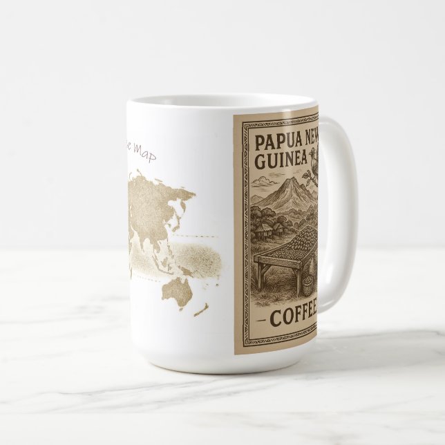 Classic Mug, 325 ml - Coffee & Papua New Guinea Coffee Mug (Front Right)