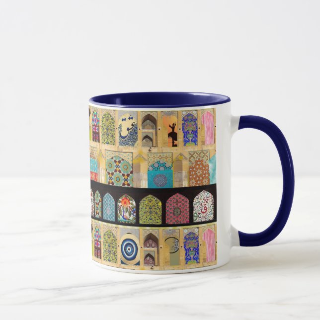 Classic Mug, beautiful persian tiles 11 oz Mug (Right)