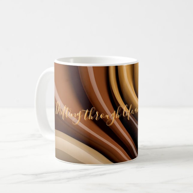 Classic mug in stylish abstract graphic (Front Left)