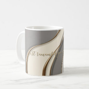 Classic mug in stylish abstract graphic