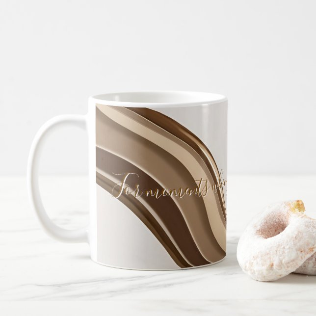 Classic mug in stylish abstract graphic (With Donut)