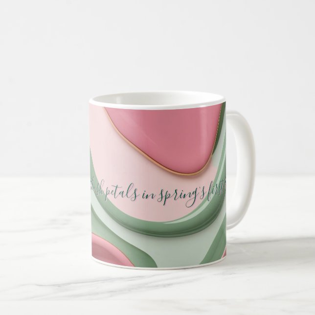 Classic mug in stylish abstract graphic (Front Right)