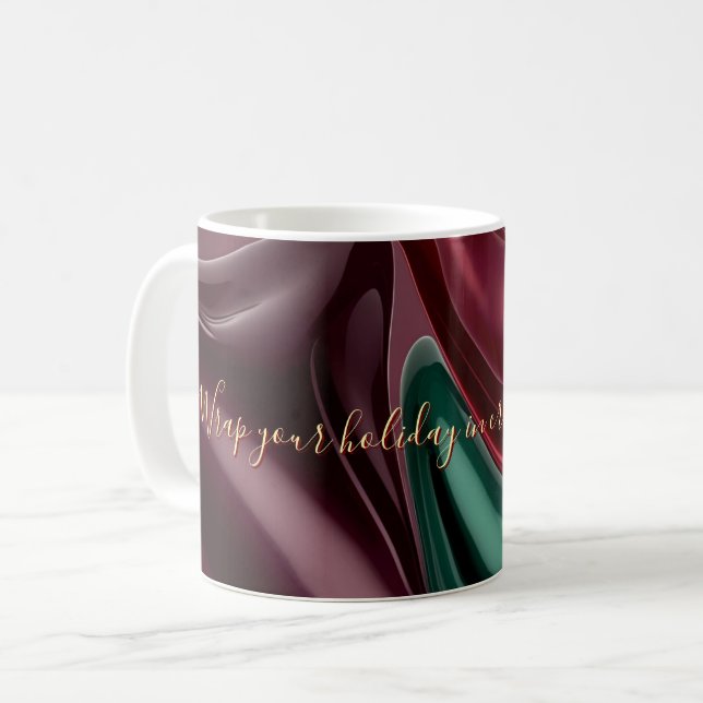 Classic mug in stylish abstract graphic (Front Left)
