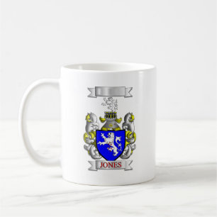 Classic Mug Jones Family Surname And Shield