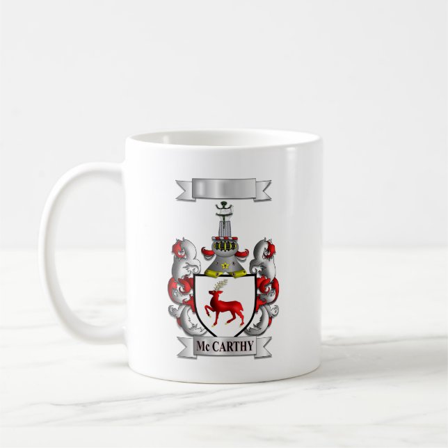 Classic Mug McCarthy Surname And Shield (Left)