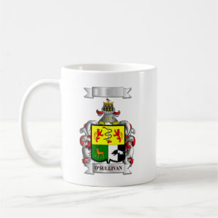 Classic Mug O'Sullivan Surname And Shield
