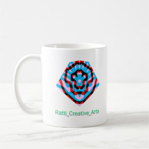 Classic Mug, text "Ratti_Creative_Arts" design Coffee Mug