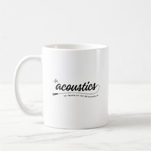 Classic mug with Acoustics script font