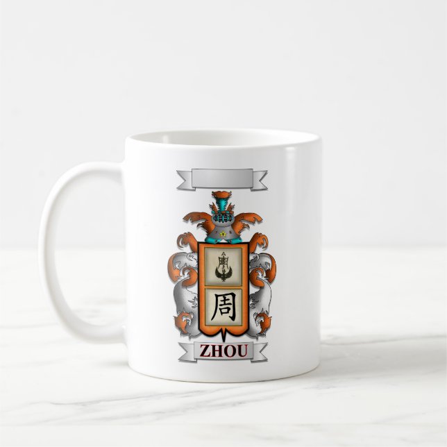 Classic Mug Zhou Surname And Shield (Left)
