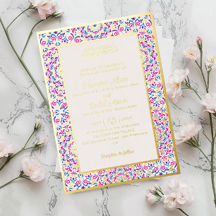 Classic Mughal Arch Mihrab Islamic Wedding