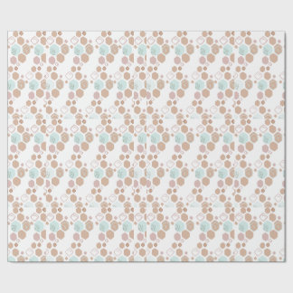 Classic multicolor shapes design wrapping paper