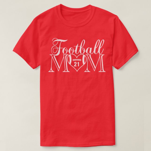 Classic  Mum 21 Thats My Boy  Jersey Number T-Shirt (Design Front)