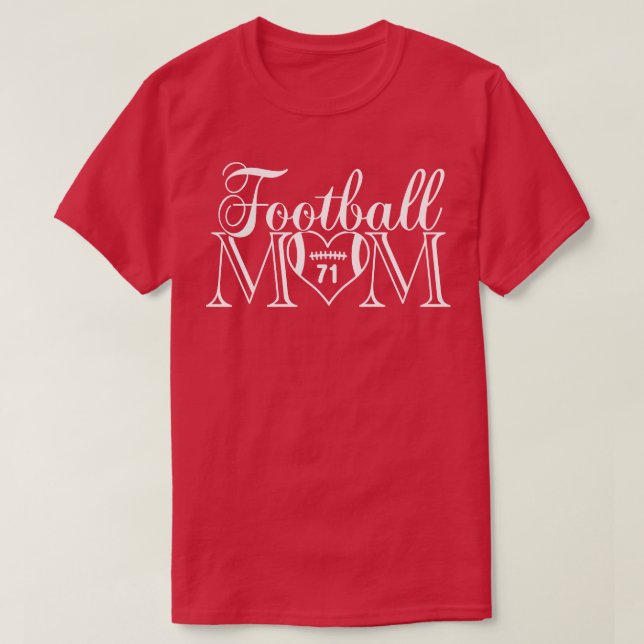 Classic Mum Thats My Boy Jersey Number (51) T-Shirt (Design Front)