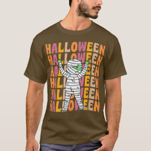 Classic Mummy 70s 80s Retro Vintage Style Hallowee T-Shirt