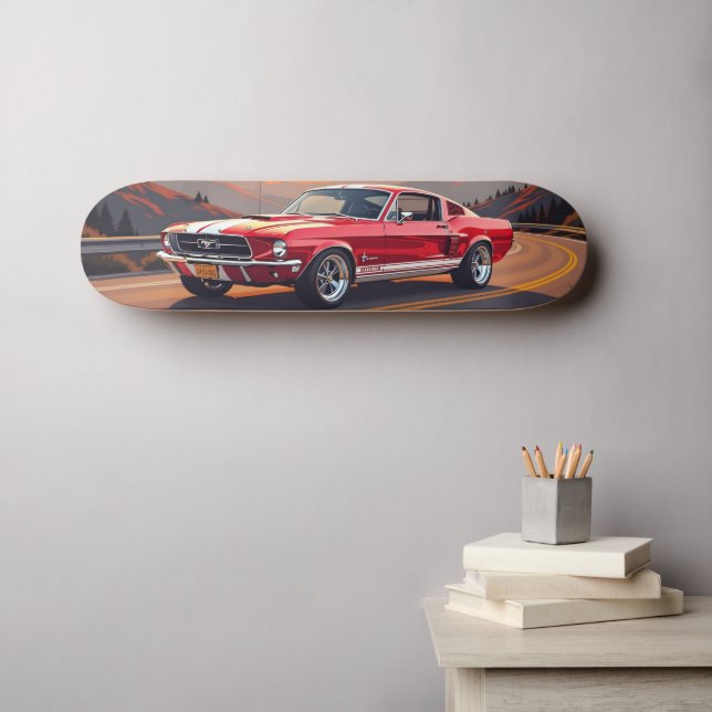 Classic Muscle Car 1967 Skateboard (Wall Art (Horz))