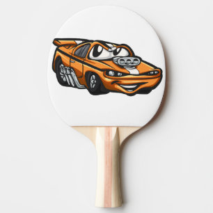 Classic muscle car cartoon  - Choose back colour Ping Pong Paddle