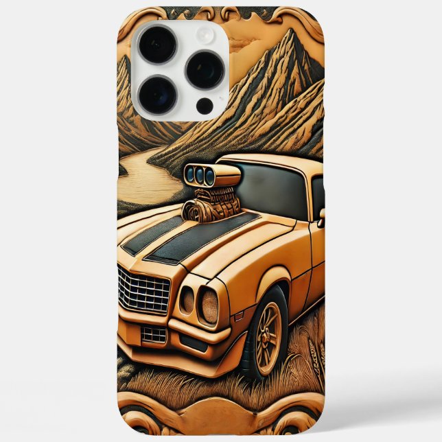 Classic Muscle Car Meets Nature’s Beauty Case-Mate iPhone Case (Back)