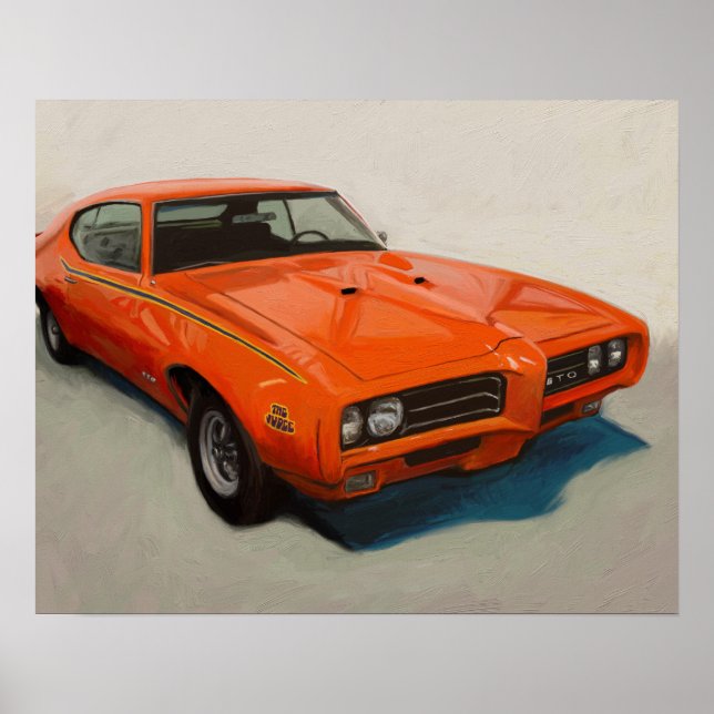 Classic Muscle Car Poster – "The Judge" '69 GTO (Front)