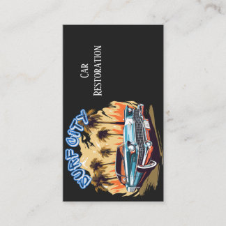 Classic Muscle Car Restoration Business Card