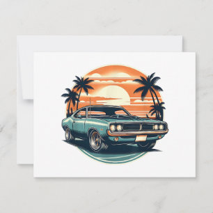 Classic Muscle Car Retro Vintage Style