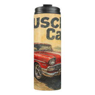 Classic Muscle Car Tumbler Wrap