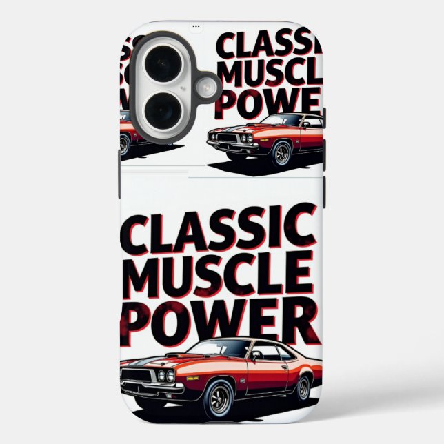 Classic Muscle Power Case-Mate iPhone Case (Back)