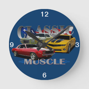 Classic Muscle Round Clock