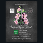Classic Music Festival Chalkboard Flyer<br><div class="desc">Personalised Classic Music Festival Suite versatile for any type of club/association or organisation.</div>