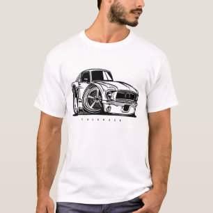 Classic Mustang Shelby Toon Art Car Enthusiast T-Shirt