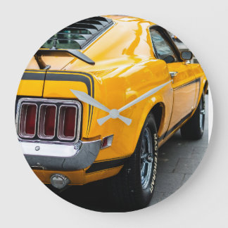 Classic Mustang Super Car Large Clock