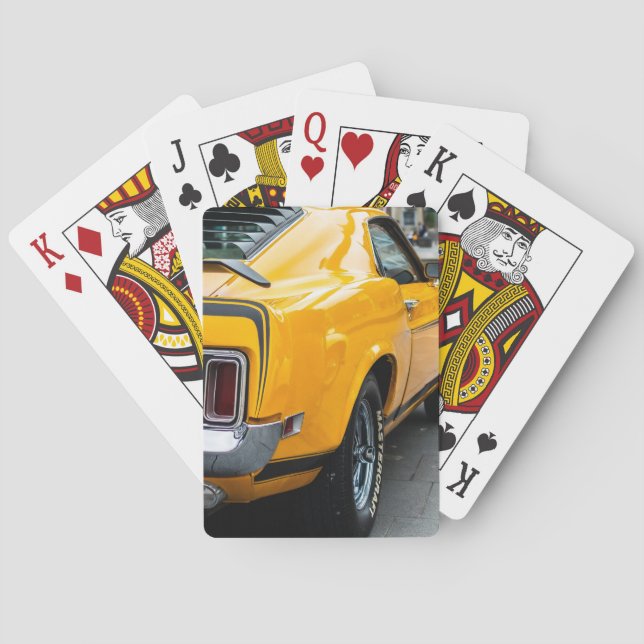 Classic Mustang Super Car Playing Cards (Back)
